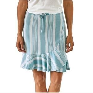 Patagonia Blue And White Striped Alpine Valley Skirt Size Large